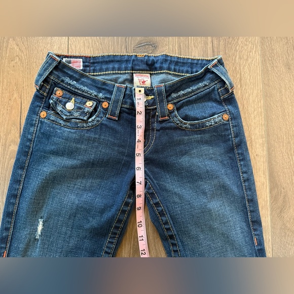 True Religion Dark Wash Billy Flap Pocket Jeans Size 26 - Picture 9 of 12